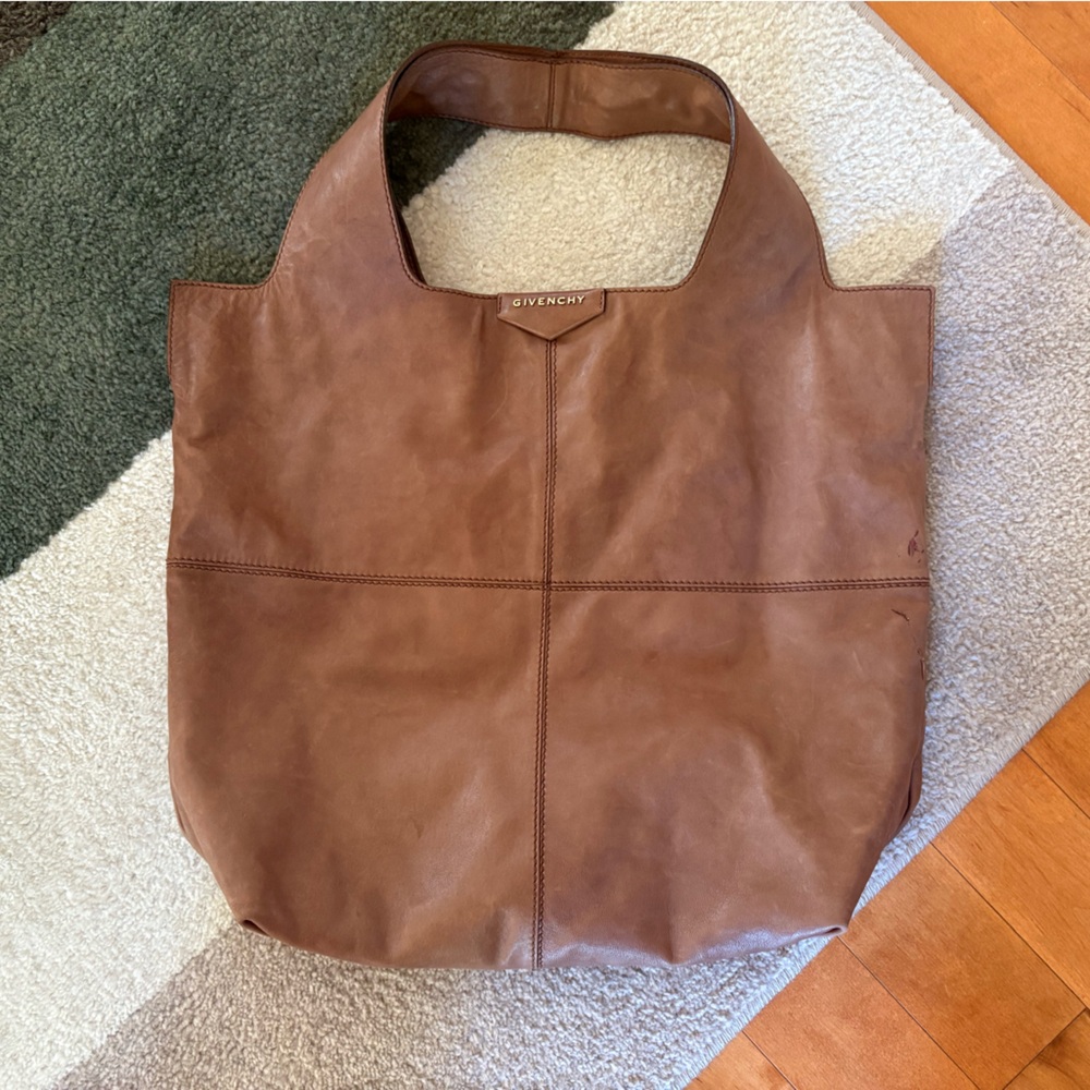 Givenchy Leather George V Tote Brow Hobo